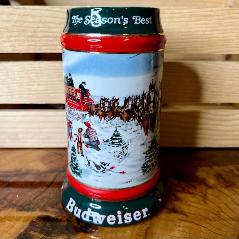 Vintage 1991 Budweiser “The Season’s Best” Stein